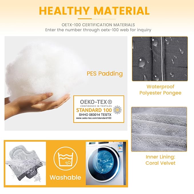 Orzbow Warm Bunting Bag Universal,Stroller Sleeping Bag Cold Weather,Waterproof Toddler Footmuff(Blue,Large)-BubblyBeeBaby