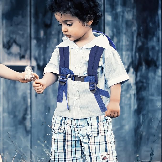 JiePai Rocket Toddler Kids Backpack with Harness Leash for Boys Girls Age 1-3-BubblyBeeBaby