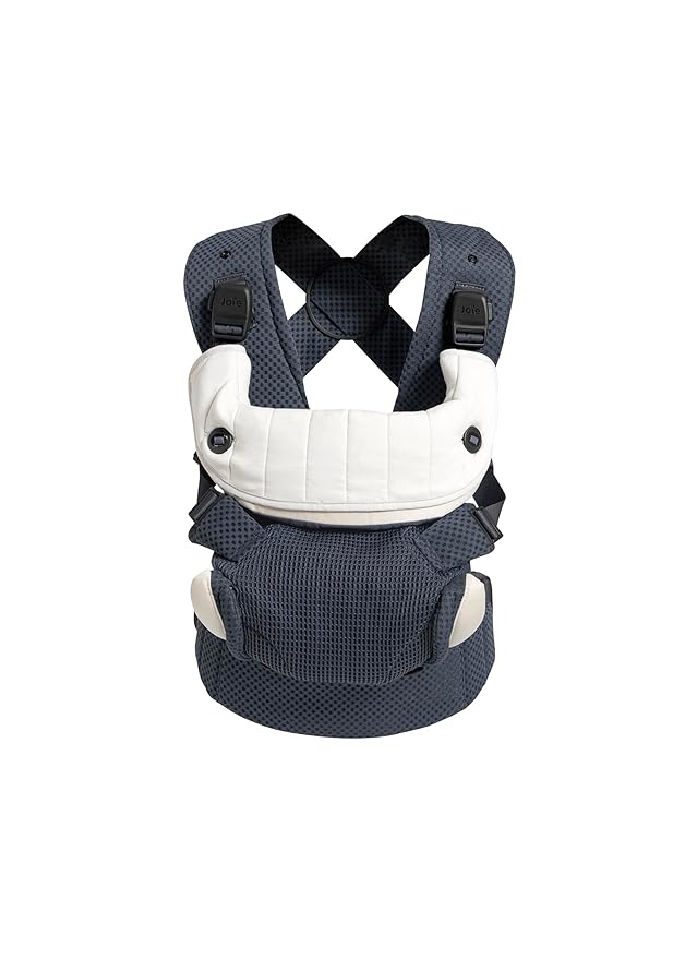 Joie Savvy Lite Air 3-in-1 Baby Carrier – Lightweight, Ergonomic Baby Carrier with 3 Carry Positions, Breathable Fabric, Padded Straps, and Lumbar Support (Indigo)-BubblyBeeBaby