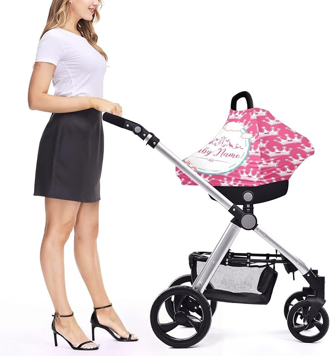 Baby Car Seat Stroller Cover Nursing Cover New Mom Breastfeeding Scarf Soft Stretchy Infant Carrier Cover Car Canopy Coverage-BubblyBeeBaby