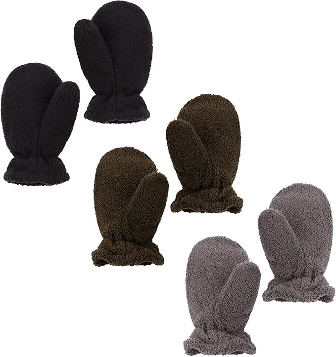 Zsedrut Baby Boys Winter Glove Warm Toddler Infant Girls Mittens Fleece Lined Gloves 1-7 Years-BubblyBeeBaby