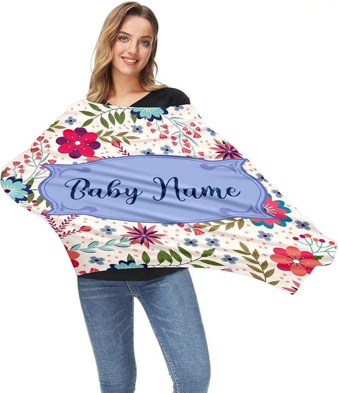 Baby Car Seat Stroller Cover Nursing Cover New Mom Breastfeeding Scarf Soft Stretchy Infant Carrier Cover Car Canopy Coverage-BubblyBeeBaby