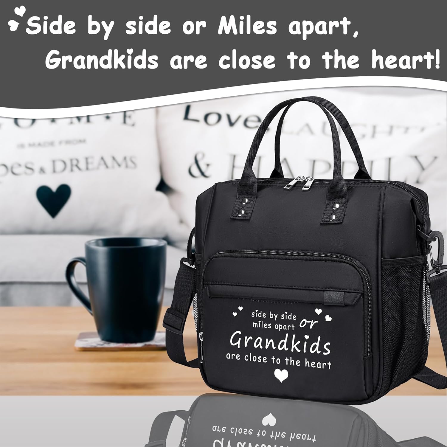 Lunch Box for Grandma Great Grandma Gifts Women Lunch Bag for Grandmother from Granddaughter, Grandson, Grandkids Christmas gifts for Nana GiGi New Grandmas Grandparents, Best Birthday Presents