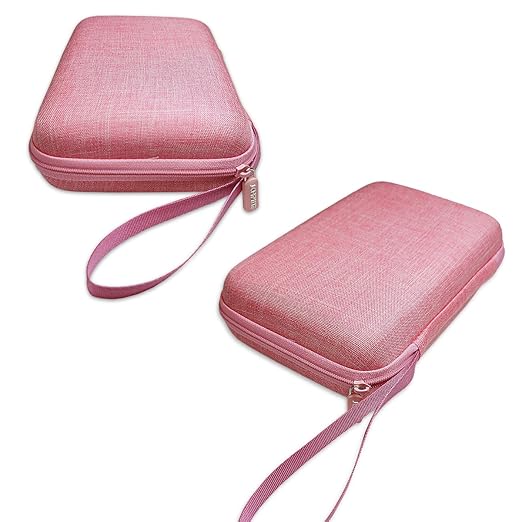 JCHPINE Hard Carrying Case for GiiKER Super Slide Brain Games, Protective Storage Holder for GiiKER Brain Teaser Puzzles Interactive Handheld Game Console Accessories (Case Only) (Pink)-BubblyBeeBaby