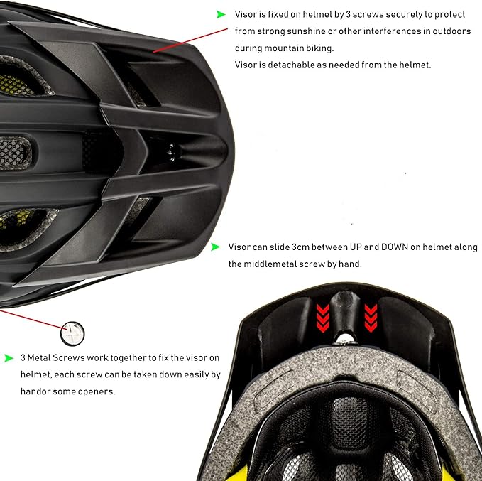 Kids Bike Helmet, SIFVO Kids Helmet 8+ Boys and Girls Bike Helmet with Cool Visor, Bike Helmets for Kids, Youth Bike Helmet Kids Mountain Bike Helmet Lightweight and Sturdy【55-58cm】-BubblyBeeBaby