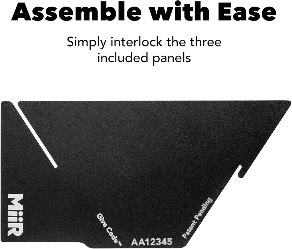 MiiR Pourigami - Single Cup Travel Coffee Dripper Collapsible Cone for Pour Over on The Go, Camping, Road Trip or at The Office