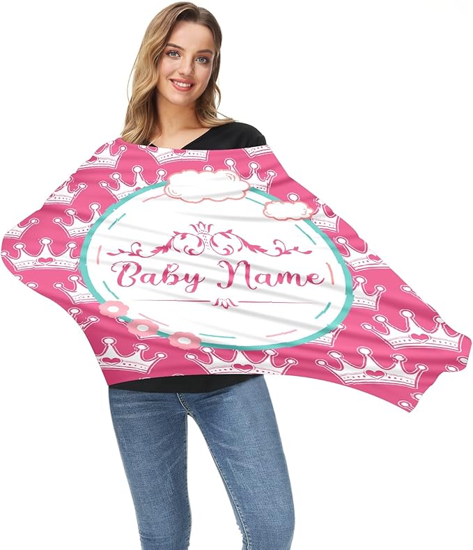 Baby Car Seat Stroller Cover Nursing Cover New Mom Breastfeeding Scarf Soft Stretchy Infant Carrier Cover Car Canopy Coverage-BubblyBeeBaby