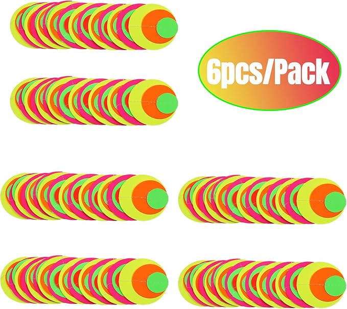 108feet Paper UV Round Dot Neon Garland Blacklight Reactive Glow in The Dark Party Supplies Streamers Glow Fluorescent Hanging Circle Dots Banners for Wedding Birthday Neon Party Decorations-BubblyBeeBaby