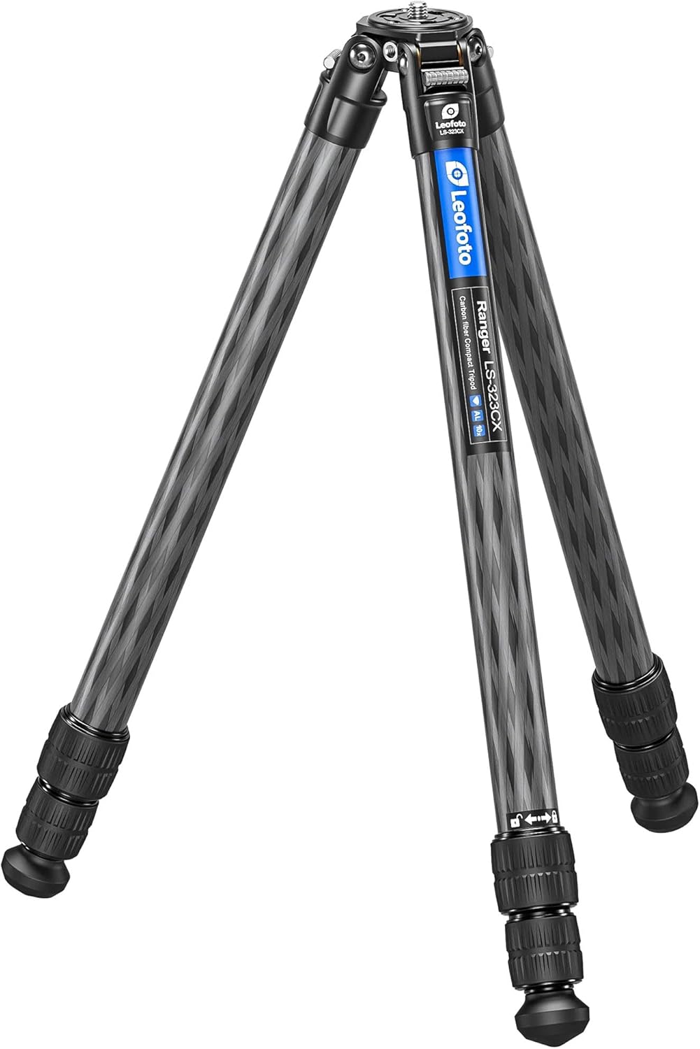 Leofoto 59.8" Lightweight Carbon Fiber Travel Tripod, Professional Compact Tripod for Camera DSLR Video, Max Load 44Lbs/20KG (LS-323CX)