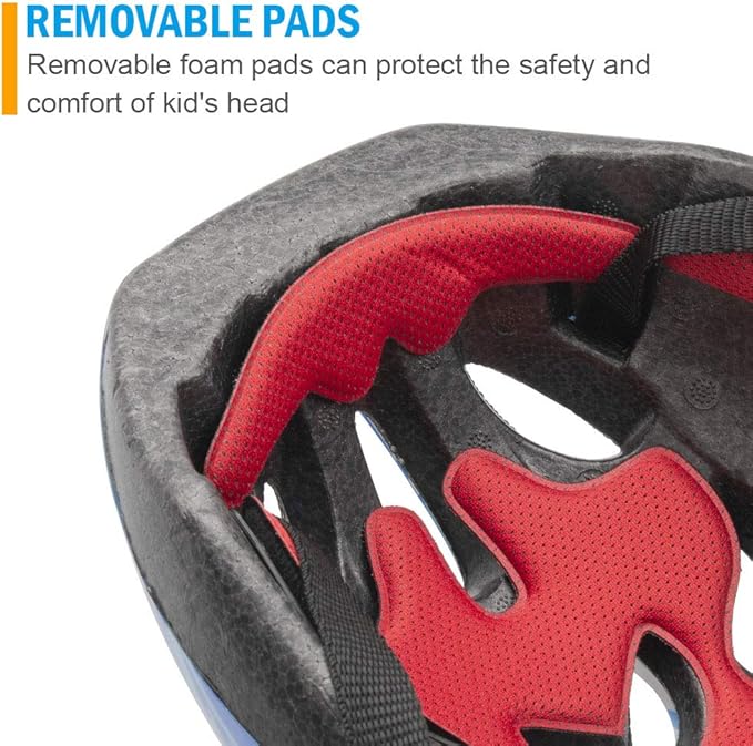 Kid Bicycle Helmets, LX LERMX Kids Bike Helmet Ages 3-5/5-14 Adjustable from Toddler to Youth Size, Durable Kids Bike Helmet with Fun Designs for Boys and Girls-BubblyBeeBaby