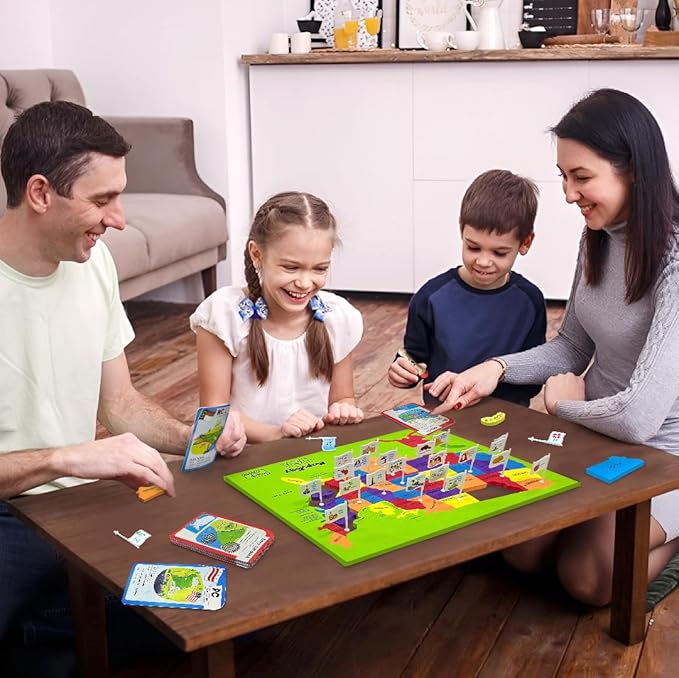 Imagimake Mapology United States Flash Card Puzzle with Flags, Country- Capitals | Educational Toys for Kids Ages 5-8 | Learn Geography Puzzles for kids Ages 8-10 | Christmas Gift for Boys & Girls-BubblyBeeBaby