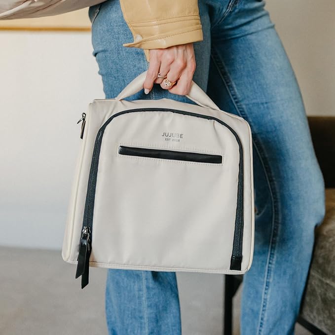 JuJuBe x Witney Carson - New Insulated Bottle Bag, Breastmilk Storage Bag for Baby Bottles, Waterproof Travel Lunch Bag or Cooler Bag for Nursing, Milk, Food, Snacks, Cloud, Mothers Day Gift-BubblyBeeBaby