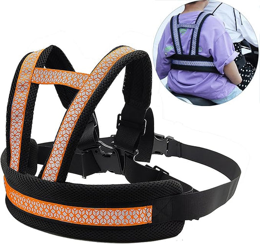 Holiberty Child Motorcycle Safety Harness for Kids Anti-Fall Bike Motorcycle Shoulder Belt Cycling Walking Harness Age 2-12-BubblyBeeBaby