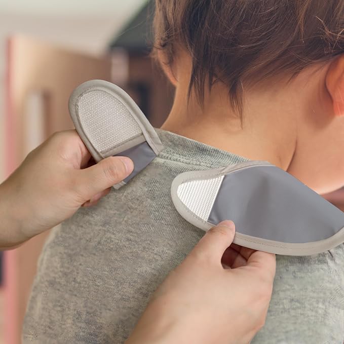 Mess Proof Baby Bib 3 Pack, Waterproof Led Weaning Baby Feeding Bibs with Food Catcher, Travel Feeding Bibs-BubblyBeeBaby