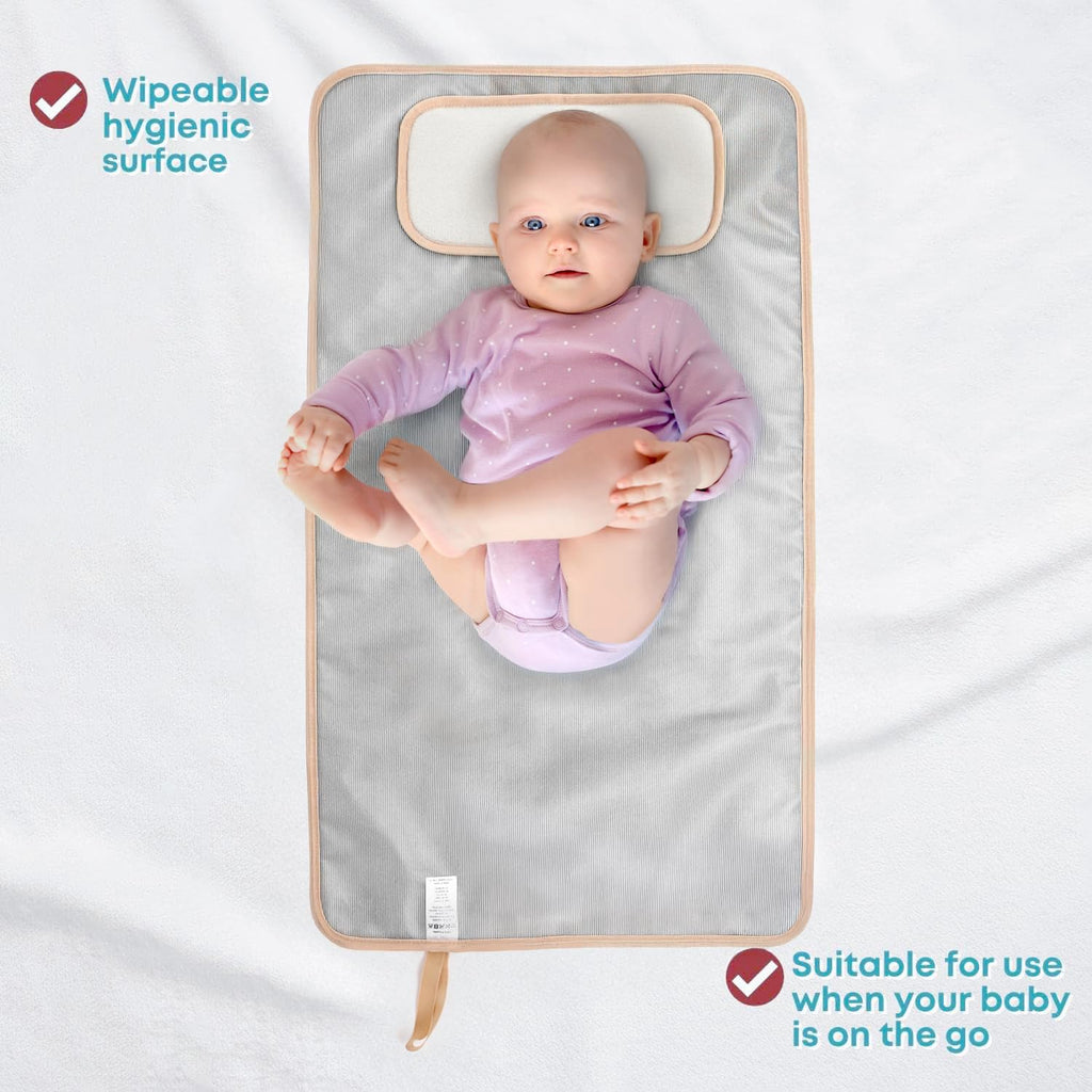 HAMUR HOME Portable Baby Changing Pad – Waterproof, Foldable & Lightweight Travel Mat – Soft & Machine Washable Diaper Changer – Compact & Durable(Halloween)