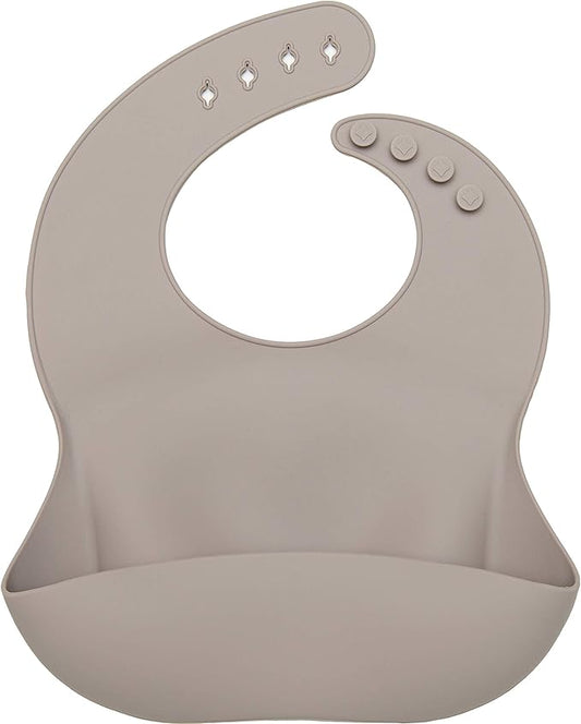 Loulou Lollipop Soft, Waterproof Silicone Feeding Bib-BubblyBeeBaby