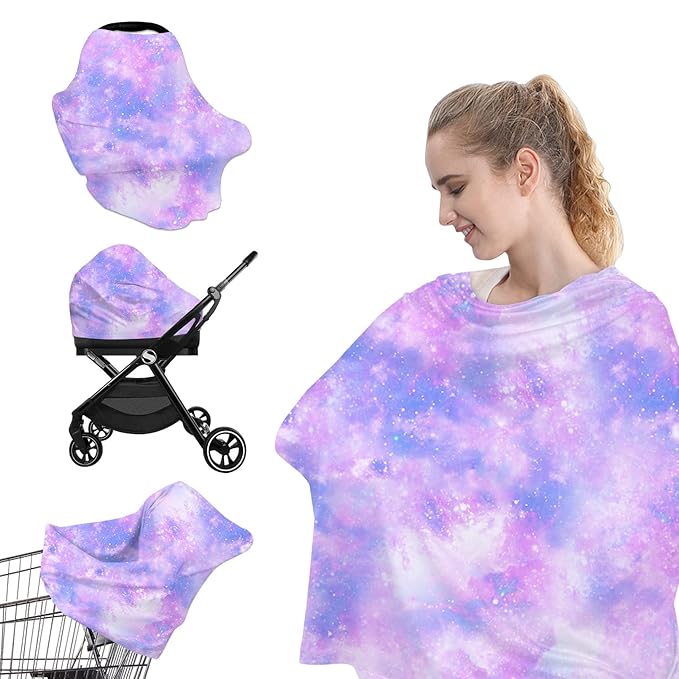 Yoofoss Nursing Cover Breastfeeding Scarf - Baby Car Seat Covers, Infant Stroller Cover, Carseat Canopy for Girls and Boys-BubblyBeeBaby