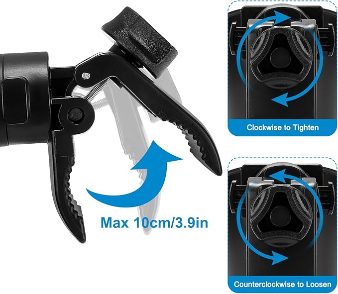 Accmor Universal Cup Holder, Stroller Cup Holder, 360° Rotatable Large Caliber Designed Bottle Holder for Stroller, Bike, Wheelchair, Walker, Scooter-BubblyBeeBaby