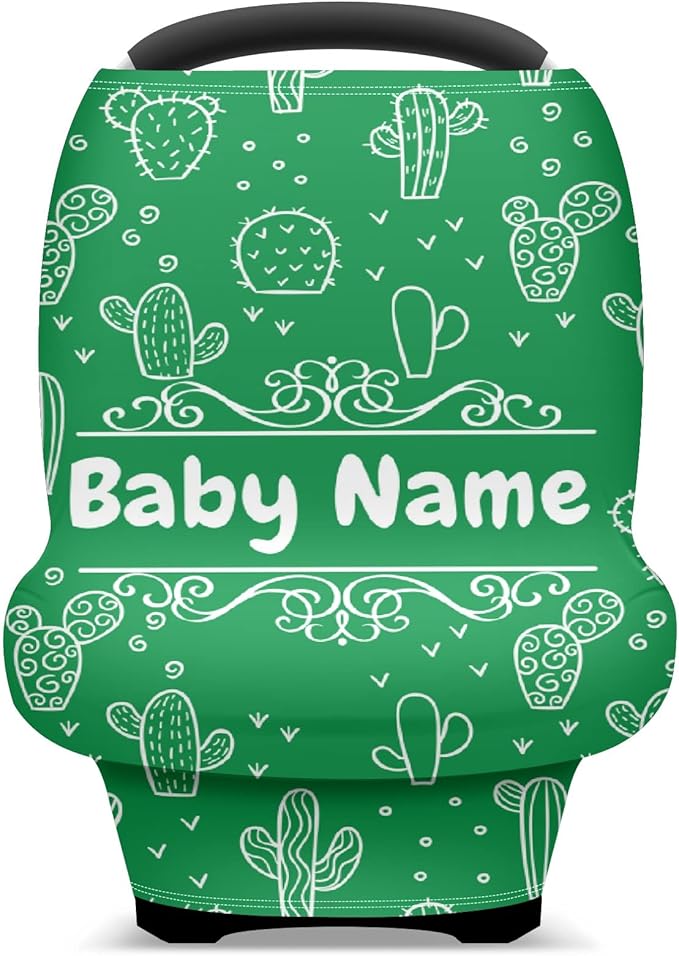 Baby Car Seat Stroller Cover Nursing Cover New Mom Breastfeeding Scarf Soft Stretchy Infant Carrier Cover Car Canopy Coverage-BubblyBeeBaby