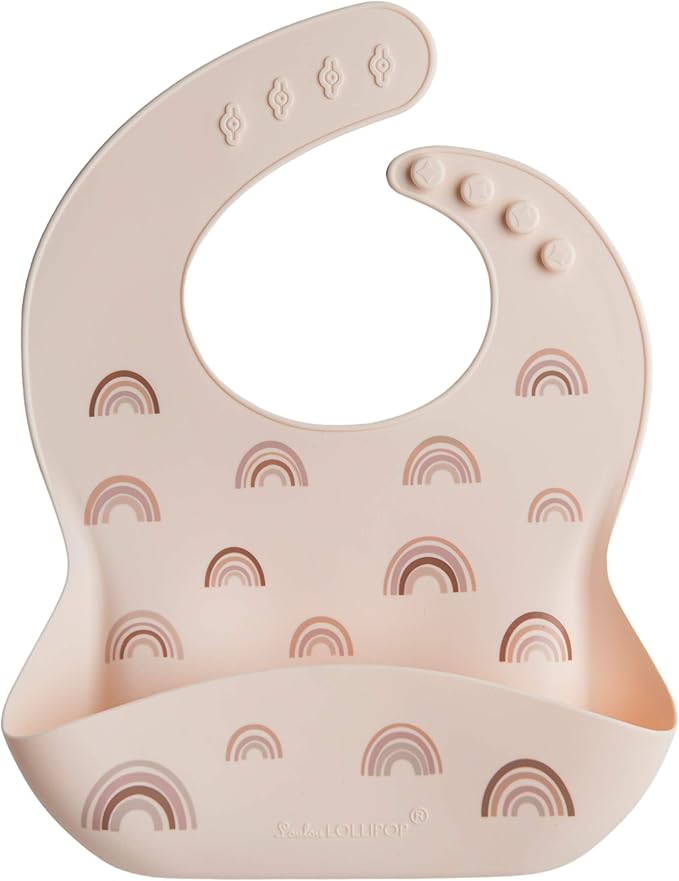 Loulou Lollipop Soft, Waterproof Silicone Feeding Bib for Babies and Toddlers-BubblyBeeBaby