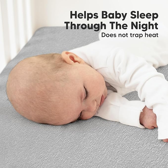 KeaBabies 2-Pack Organic Crib Sheets for Boys, Girls - 52x28 Fitted Crib Mattress Sheet Neutral, Breathable Jersey Cotton Cover for Baby Bed, Toddler Mattress, Soft & Cute Prints (Storm)-BubblyBeeBaby