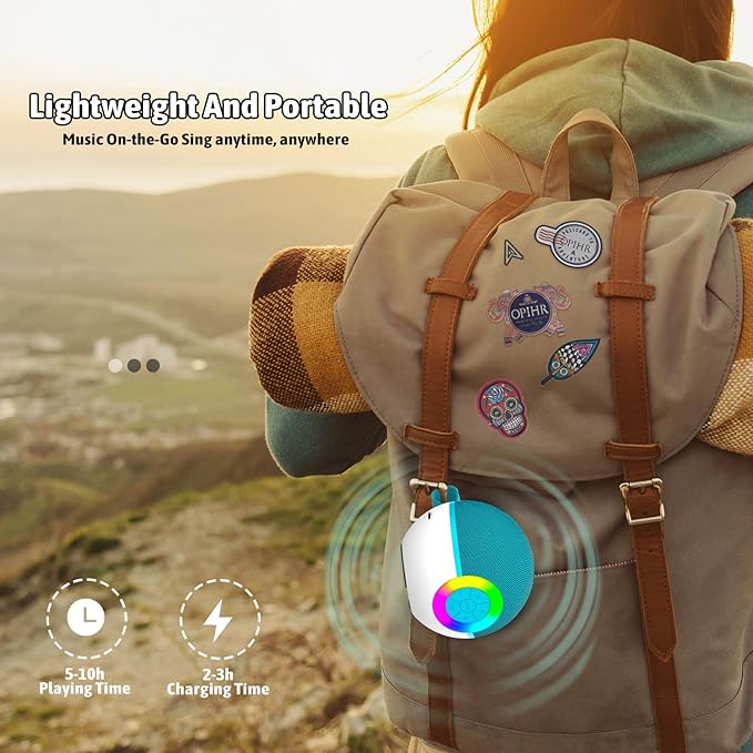 Karaoke Microphone Machine Toys for Kids Adults, Mini Portable Bluetooth Speaker with 2 Wireless Mics, Christmas Birthday Gifts for Boys Girls Ages 3 4 5 6 7 8 9 10 11 12+ Year (Green)-BubblyBeeBaby