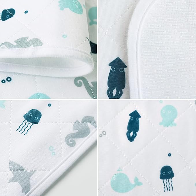 Incontinence Bed Pads 2 Pack, Bed Pads Washable Waterproof, Pee Pads for Kids, Adults, Elderly, and Pets, Bed Wetting Pads for Twin and Toddler Beds, Reusable Puppy Pads, Non Slip and Easy to Change-BubblyBeeBaby