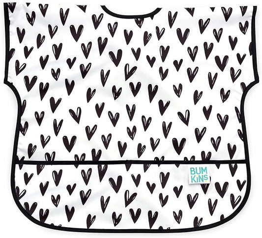 Bumkins Bibs - Toddler Bibs, Waterproof, Large for 1-3 Years, Short Sleeve-BubblyBeeBaby