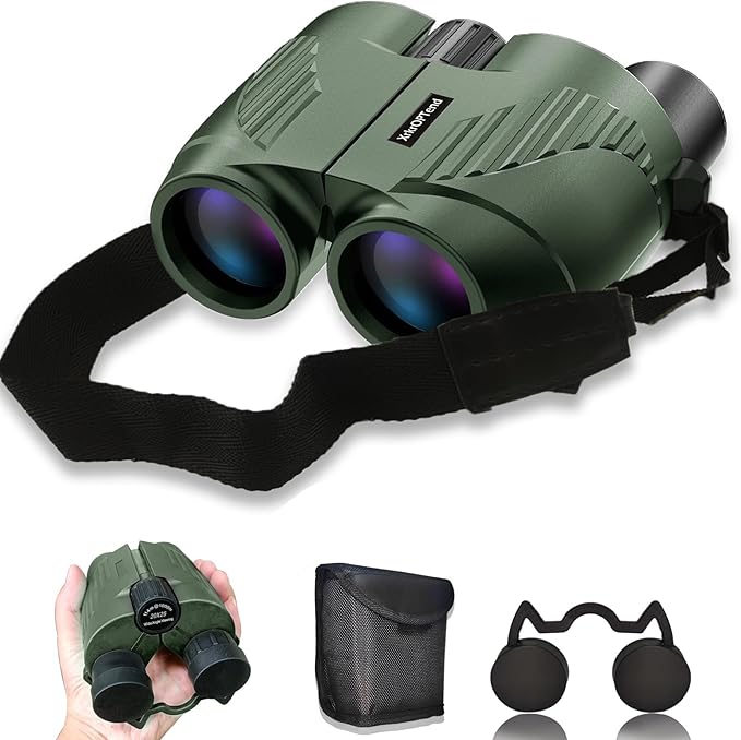 20x25 Compact Binoculars with Strap for Kids and Adults, Sharp Clear, Mini Low Weight Binoculars for Bird Watching,Hiking Outdoor, Cruise Ship,Concert-BubblyBeeBaby