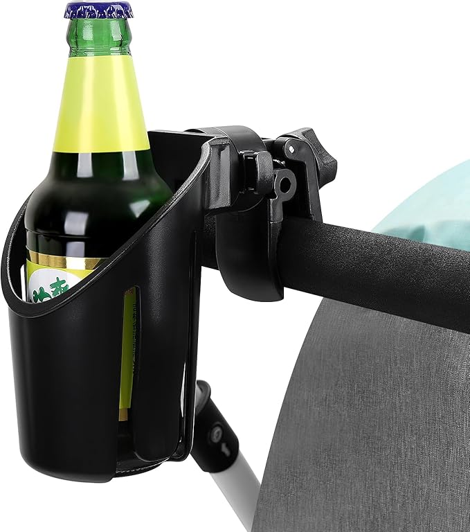 Accmor Universal Cup Holder, Stroller Cup Holder, 360° Rotatable Large Caliber Designed Bottle Holder for Stroller, Bike, Wheelchair, Walker, Scooter-BubblyBeeBaby
