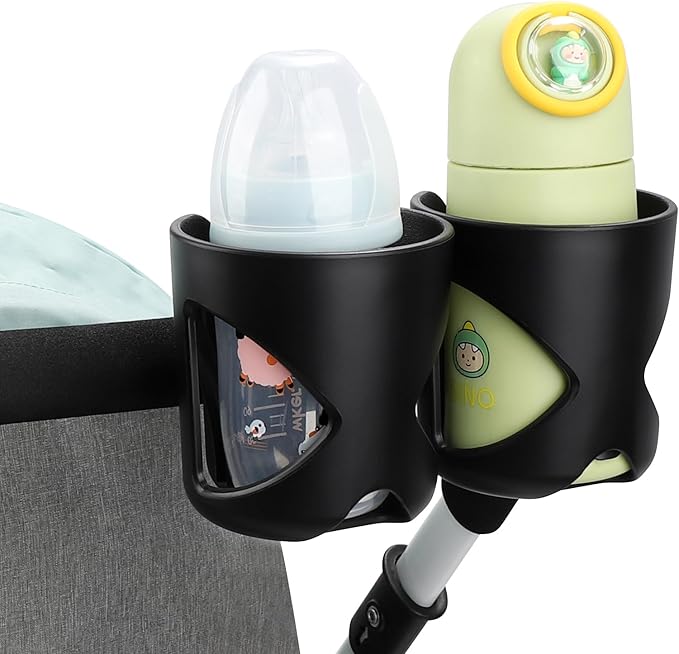 Accmor Universal Cup Holder, Stroller Cup Holder, 360° Rotatable Large Caliber Designed Bottle Holder for Stroller, Bike, Wheelchair, Walker, Scooter-BubblyBeeBaby