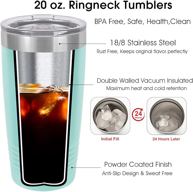 iProductsUS Personalized Tumbler for Women, 20oz Custom Insulated Stainless Steel Cup Engraved Your Name and Designs, Travel Coffee Mug with Lid, Gifts for Mom, Keep Drinks Cold and Hot (Teal)-BubblyBeeBaby