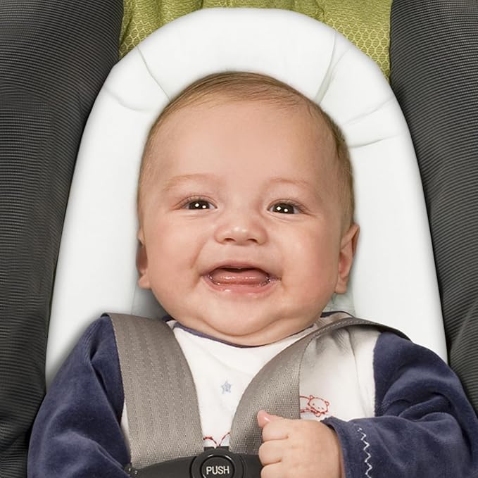 Pro Goleem Infant Car Seat Insert, Babybody Support for Toddler, Soft Minky Preemie Car Seat Insert, 2-in-1 Reversible, Perfect for Carseats, Strollers, Swings, Pink and White-BubblyBeeBaby