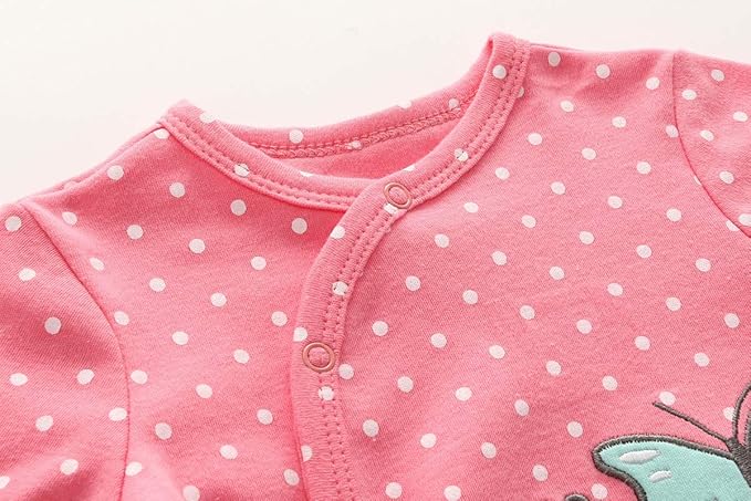 Kiddiezoom Baby and Toddler Boys'Snug Fit Footed One-Piece Romper Jumpsuit Cotton Cotton Footed Outfit-BubblyBeeBaby