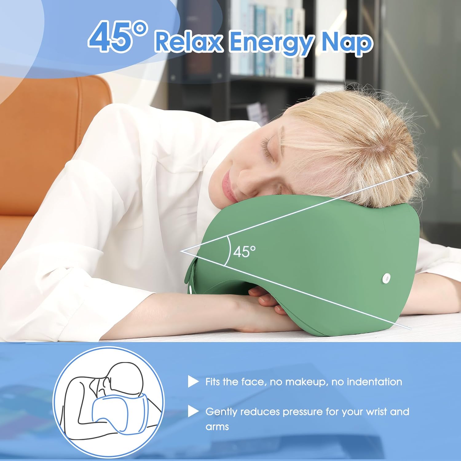 Travel Neck Pillow, Memory Foam Travel Pillow, Includes 3D Eye Masks, Earplugs, and Storage Bag, U-Shaped Napping Pillow for Airplanes, Cars, Trains, Home