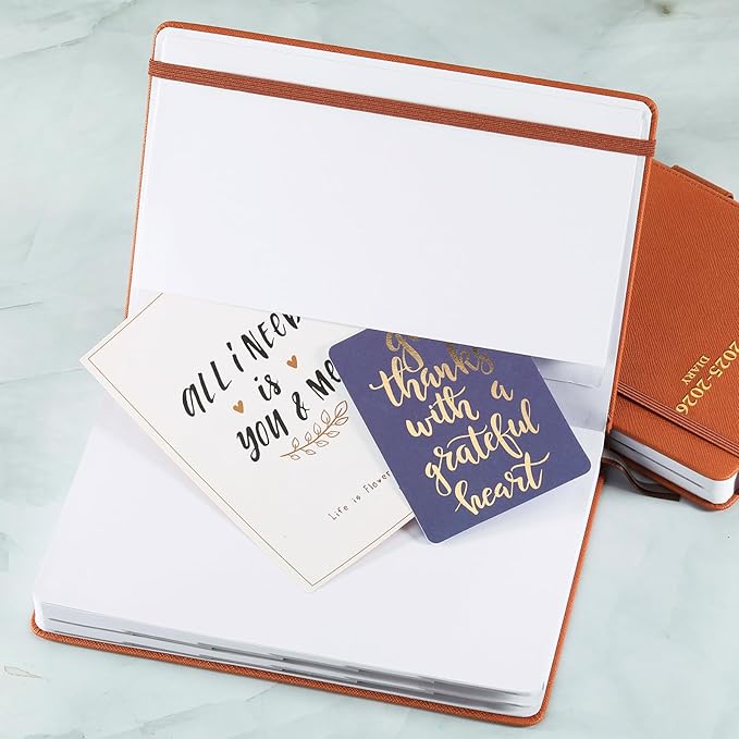 2025-2026 Appointment Book & Planner - Jul 2025 - Jun 2026, Daily Hourly Planner, 5.75" X 8.25", 60-Minute Interval, Faux Soft Leather Cover, Premium Paper, Academic Calendar with Pen Loop, Inner Pocket-BubblyBeeBaby