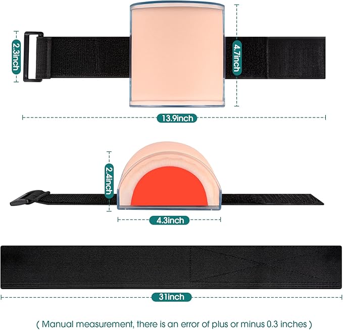 IM,SQ Injection Practice Pad Model with Skin, Subcutaneous Tissue and Muscle Layer for Nurse and Medical Student Training, Wearable Design-BubblyBeeBaby