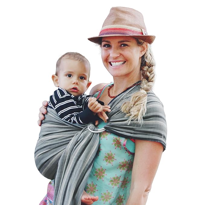Hip Baby Wrap Ring Sling Baby Carrier for Infants and Toddlers (Rocky Mountain)-BubblyBeeBaby