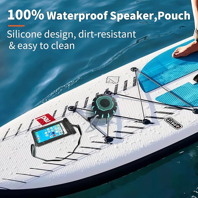 HEYSONG Bluetooth Shower Speaker + Waterproof Phone Pouch – Rugged & Ready for Any Wet Adventure-BubblyBeeBaby