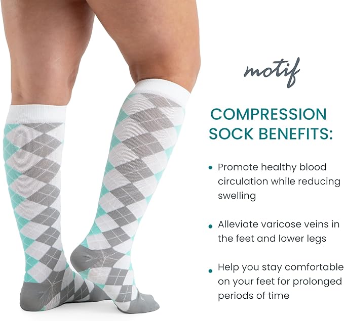 Motif Medical, Maternity Compression Socks, Must Have Items for Pregnancy-BubblyBeeBaby