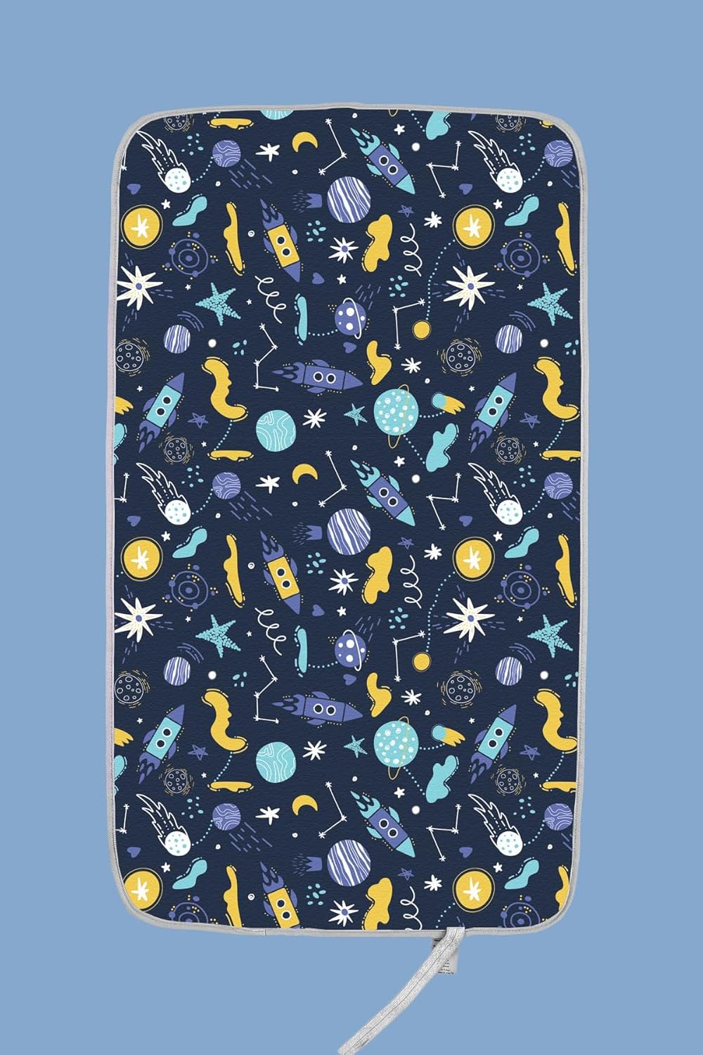 HAMUR HOME Portable Baby Changing Pad – Waterproof, Foldable & Lightweight Travel Mat – Soft & Machine Washable Diaper Changer – Compact & Durable (Space)