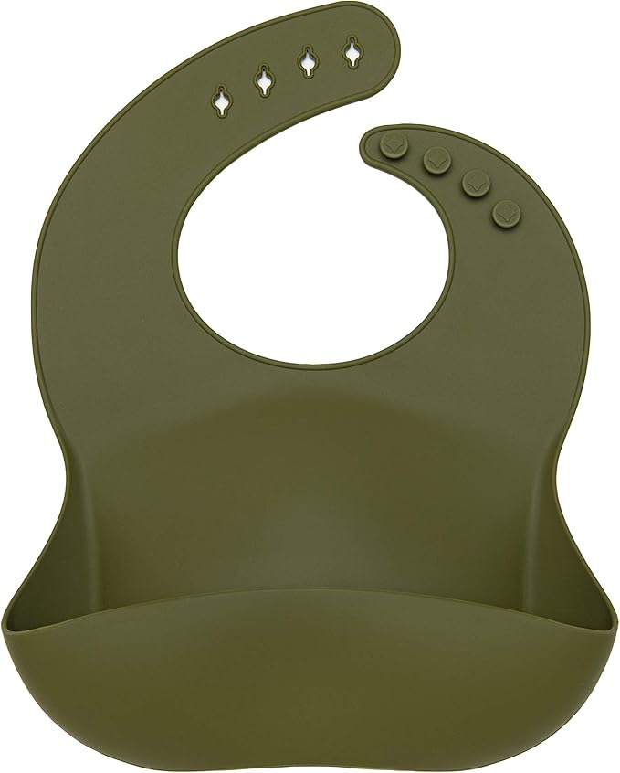 Loulou Lollipop Soft, Waterproof Silicone Feeding Bib-BubblyBeeBaby