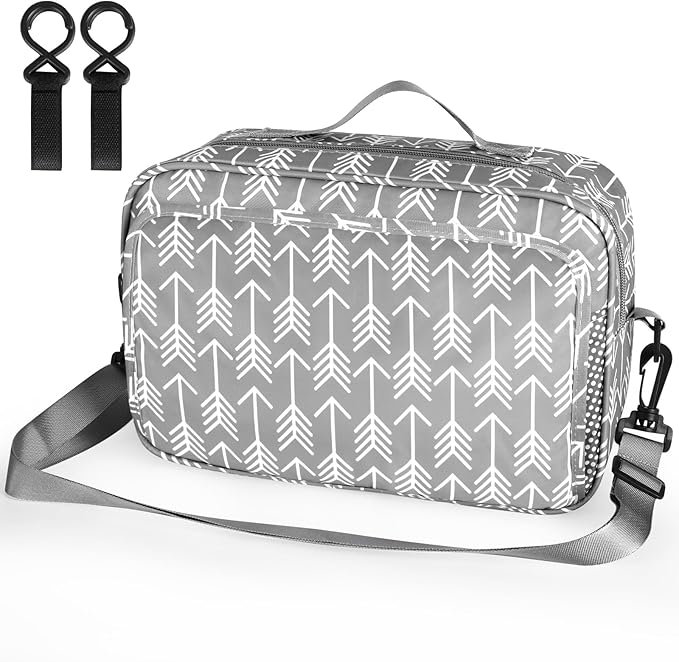 Accmor Stroller Organizer, Universal Stroller Organizer with Insulated Cup Holder Pocket, Dual Purpose Large Capacity Stroller Bag Caddy, Stroller Accessories Fits for Uppababy, Doona, Nuna Strollers-BubblyBeeBaby