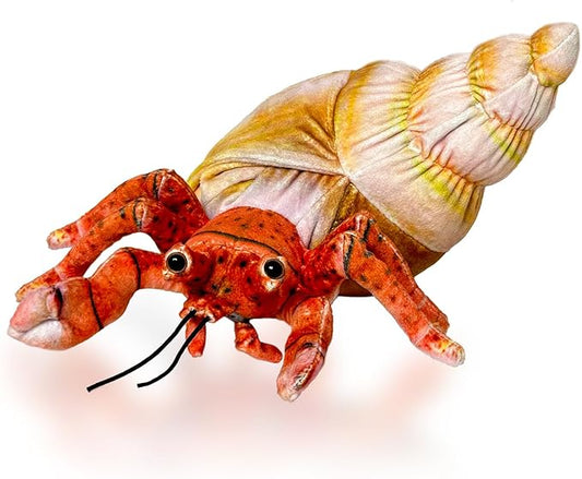 Hermit Crab Plush Toy,Crab Stuffed Animal,Simulated Plush Toy,Soft Stuffed Toy for Adults Birthday for Boys and Girls-10 Inch-BubblyBeeBaby