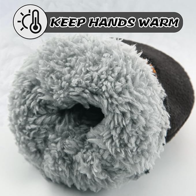 BAVST Baby Toddler Winter Mittens Girls Warm Fleece Lined Gloves Kids Sherpa Lined Mittens for Boys-BubblyBeeBaby