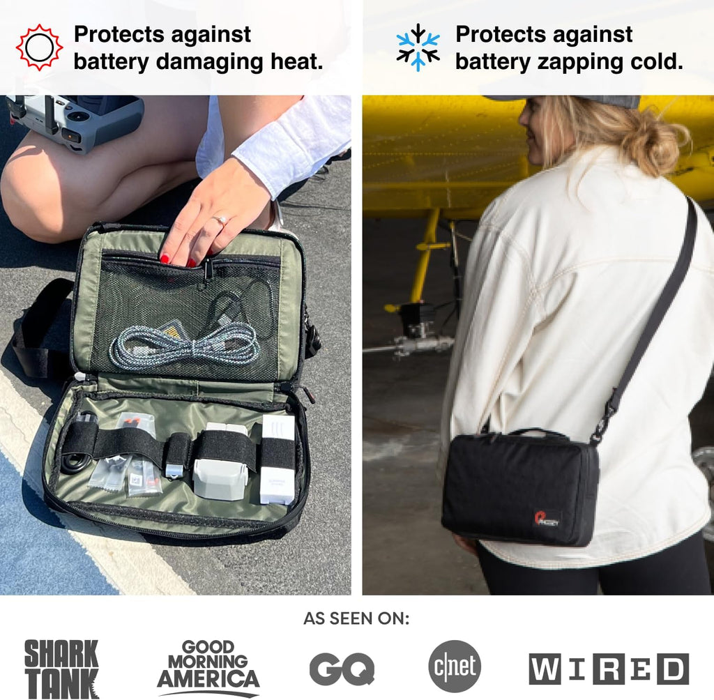 PHOOZY Premium Tech Bag & Cable Organizer Bag for Travel Accessories | Warm Weather Protection for Your Travel Essentials | Drop-Proof & Weatherproof with Skid Pad for Grip & Durability (BLACK CAMO)