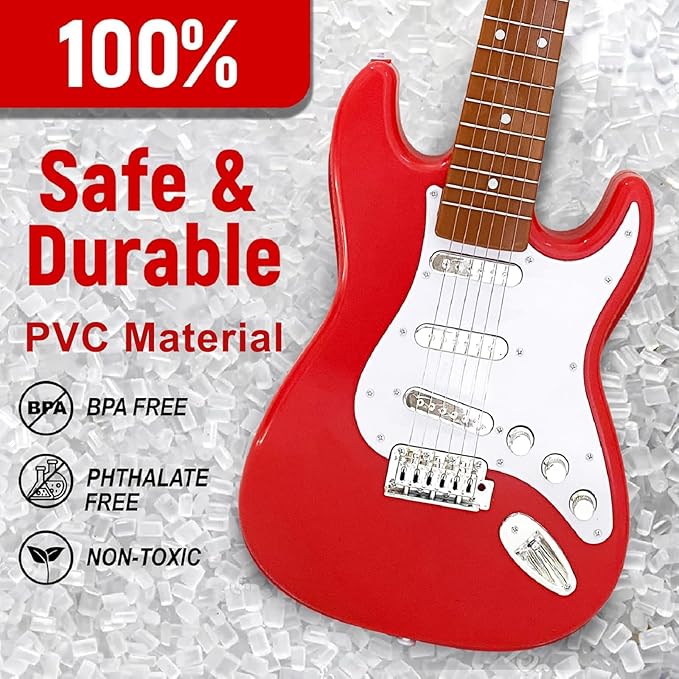 26 Inch Guitar Toy for Kids,Portable Guitar Toy Musical Instrument Toy, Educational Learning Musical Instrument Toy for Ages 3-12 Children Birthday Present for Beginner Children Boys Girls-BubblyBeeBaby