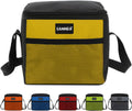 6 Can/5L Lunch Bag for Women Men Portable Lunch Box Small Cooler Bag Soft Collapsible Reusable Insulated Lunch Tote for Everyday Work Travel ((Yellow)