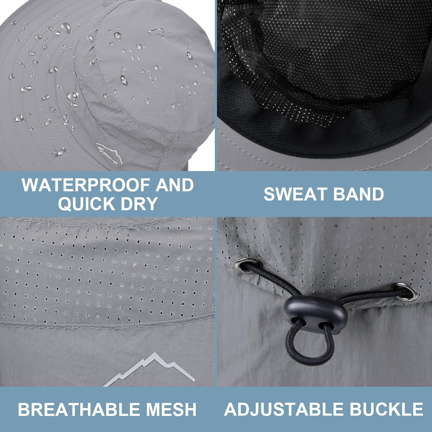 Sun Hat for Men Women with Neck Flap,UPF 50+ UV Protective Hiking Fishing Hats,Wide Brim Sun Hat for Women&Men