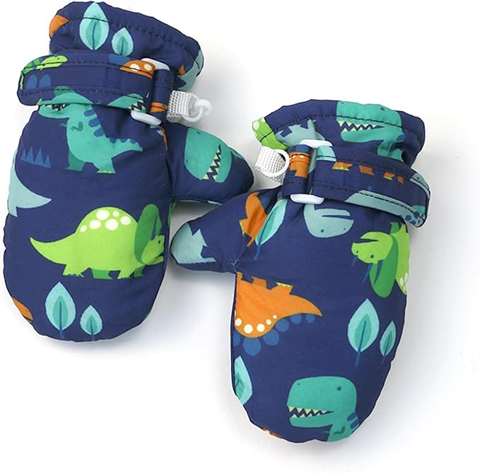 Toddler Gloves Kids Mittens Winter Warm Lined Fleece Gloves Waterproof Snow Baby Mitten for Boys Girls-BubblyBeeBaby